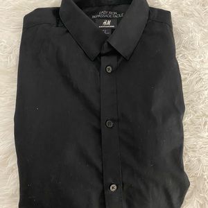 Men’s Black Button Up